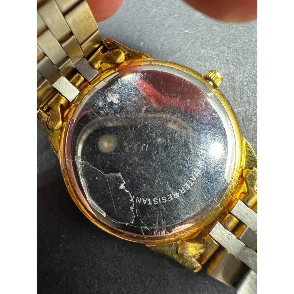 CSI Swiss 23 Karat Gold Plated Dial Christopher University Ladies Wrist Watch